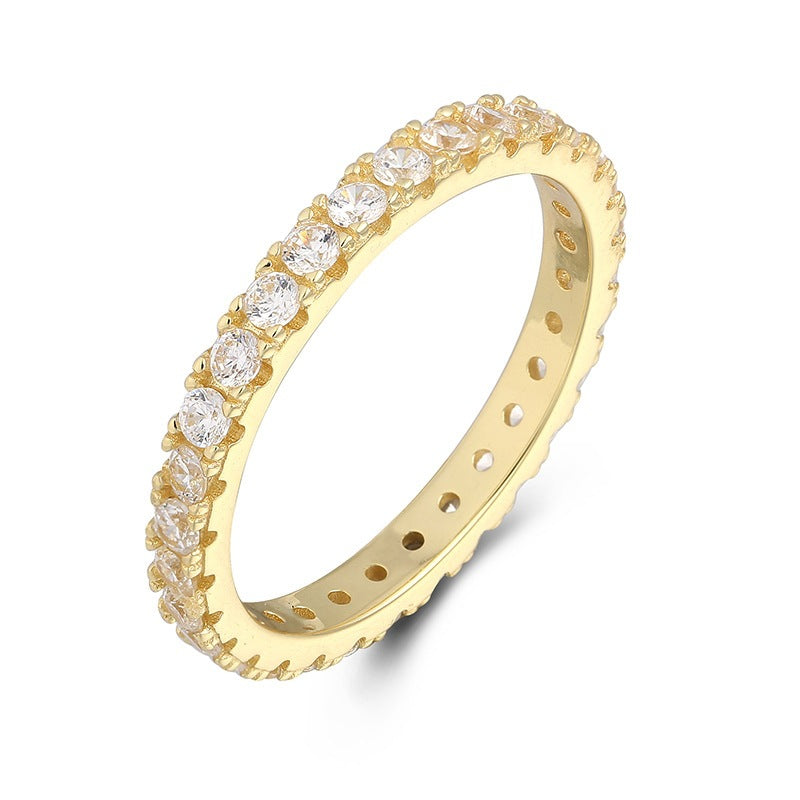 "Instagram-style" GRA Moissanite ring for women—minimalist, affordable luxury S925 sterling silver jewelry.